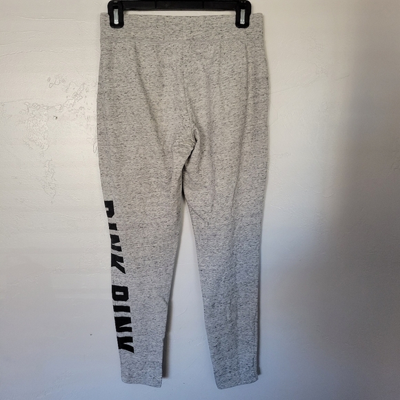PINK VS Victoria's Secret Grey Joggers Sweatpants Lace Up Front Logo Pockets XS - Picture 4 of 5